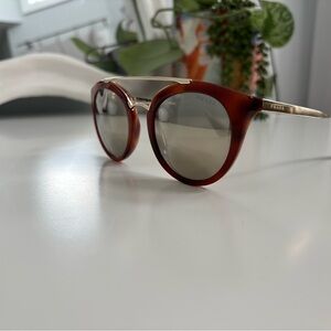Prada Acetate Tort Mirrored Sunglasses